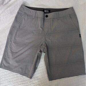 O'Neill Men's Gray Pinstripe Shorts